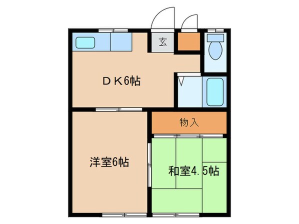 サンハイツダイトーの物件間取画像